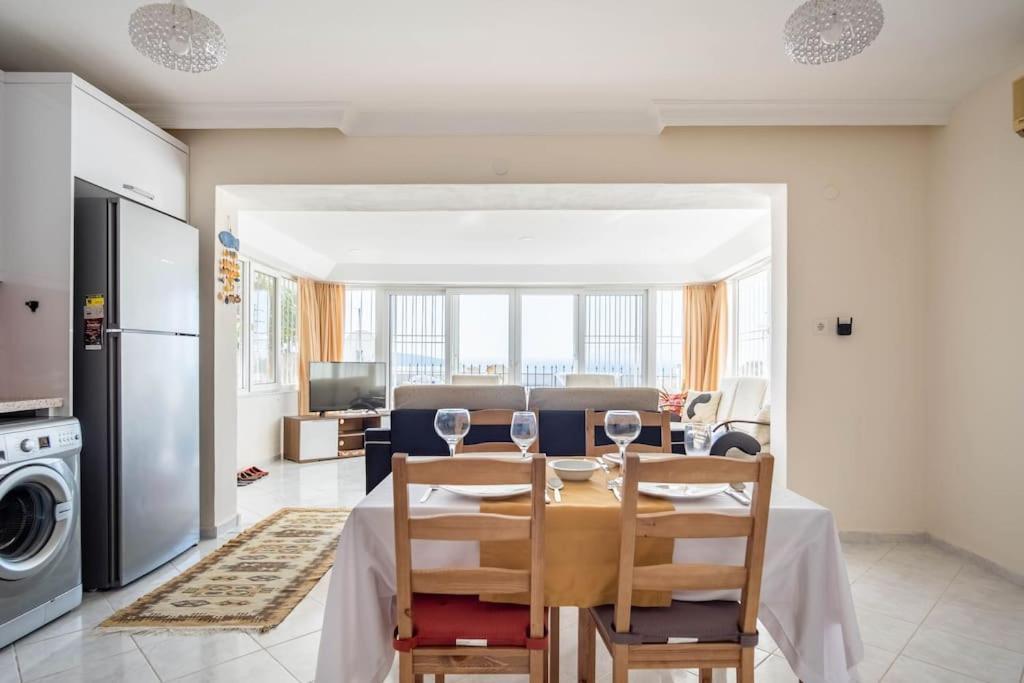 Bodrum Burcu Residence, Magnificent Sea View, Cozy, Free Otopark, Free Wifi ภายนอก รูปภาพ